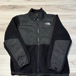(XL) Girls TNF The North Face Polartec Jacket Fleece Black Full Zip